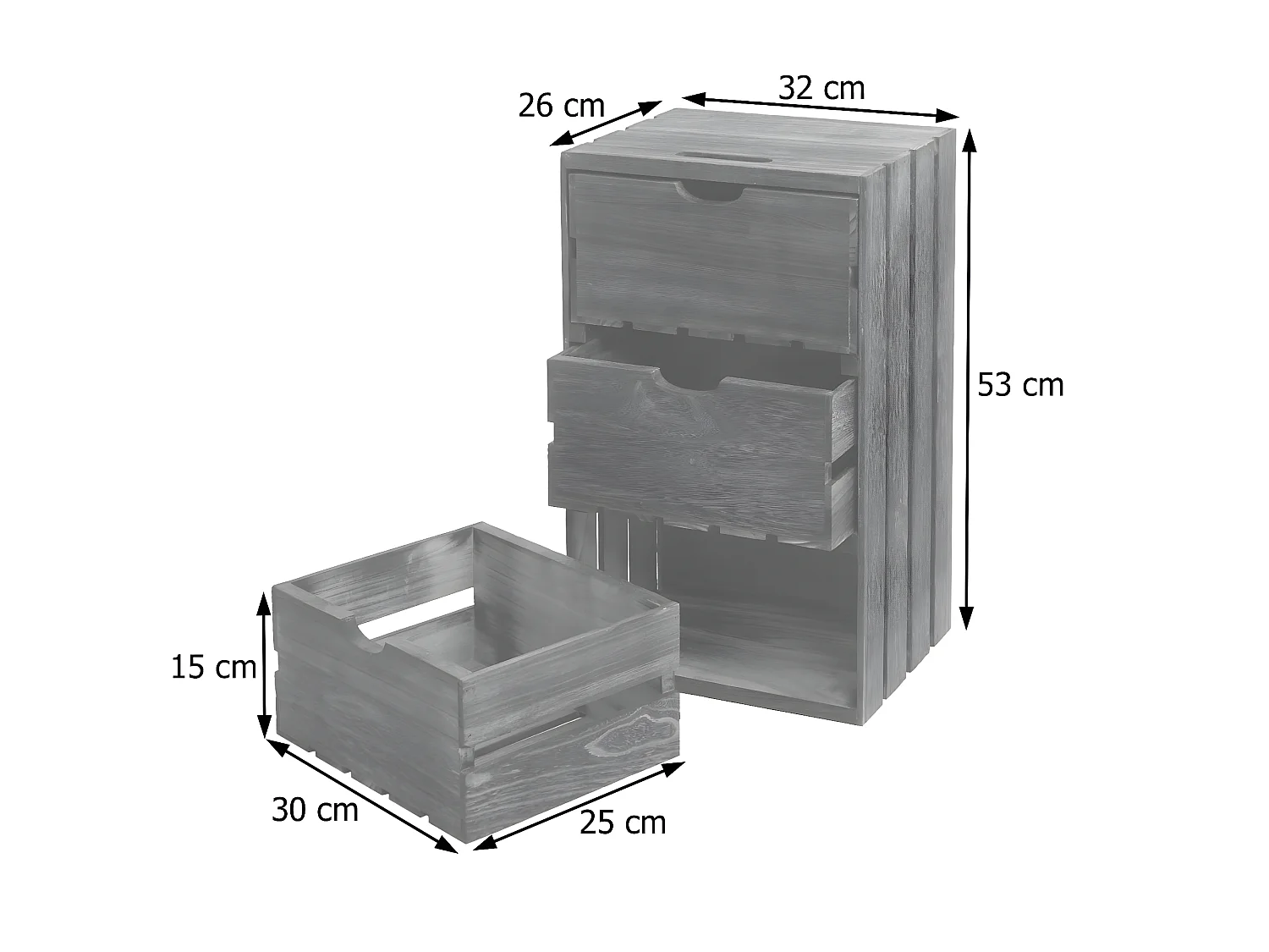Commode MCW-C62,  marron