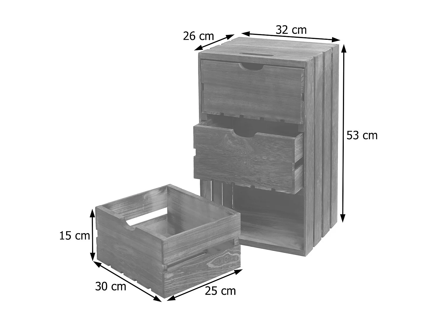 Komoda MCW-C62,  brązowa