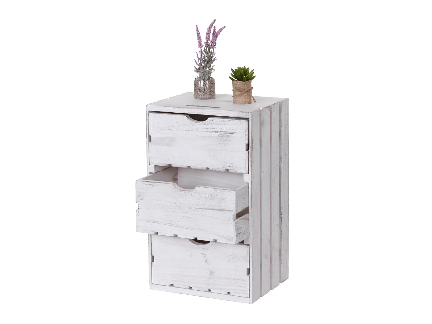 Commode MCW-C62,  blanc shabby