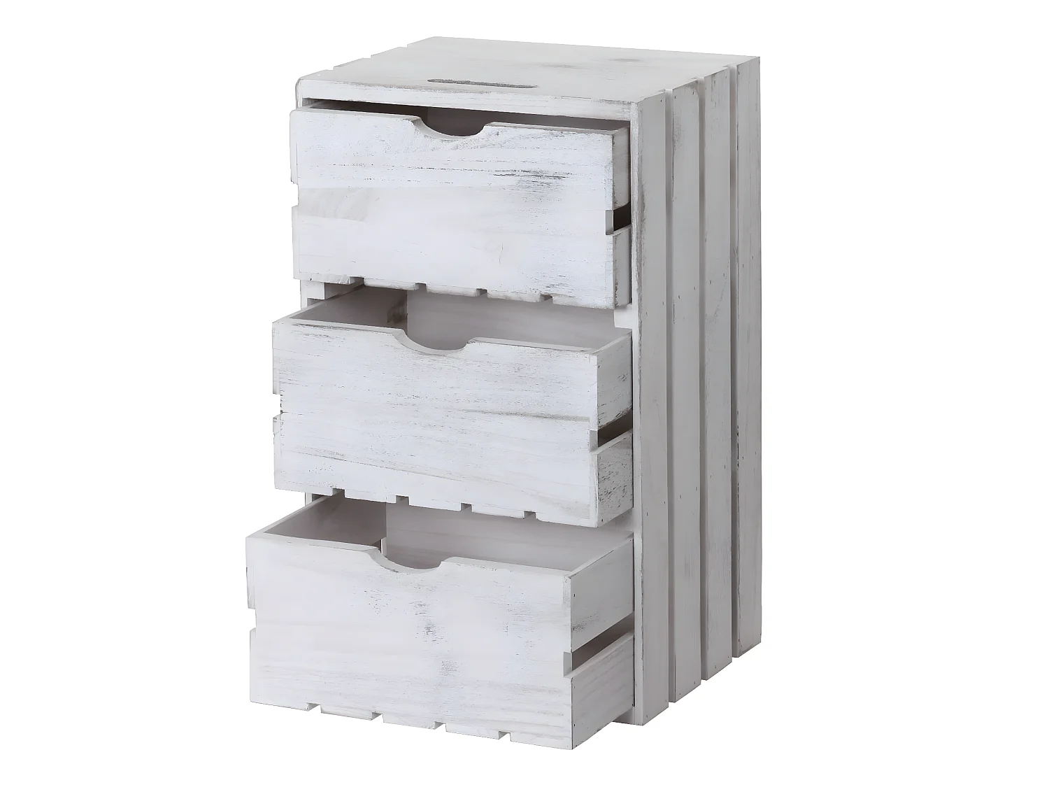 Commode MCW-C62,  blanc shabby