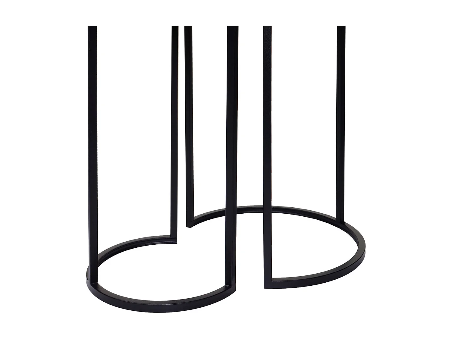 Lot de 2 tables d'appoint MCW-K46,  noir-noir