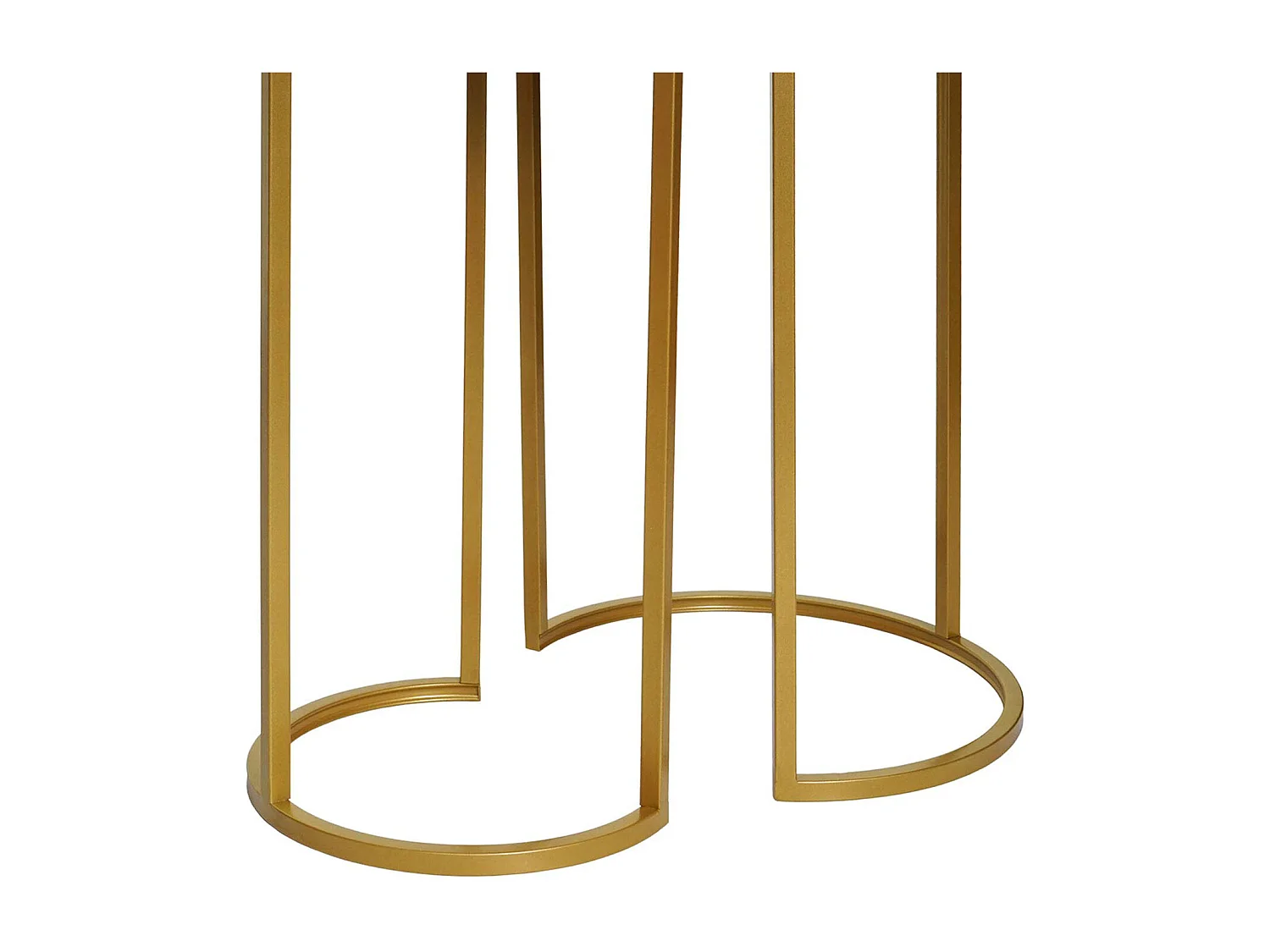 Set van 2 bijzettafels MCW-K46,  zwart-goud