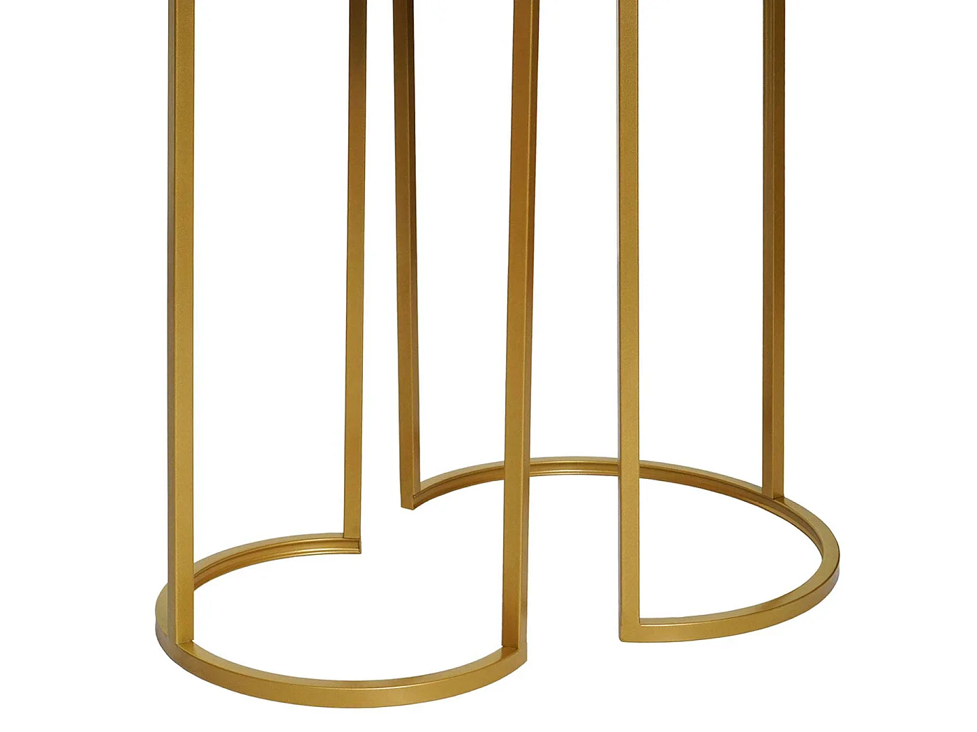 Set van 2 bijzettafels MCW-K46,  wit-goud