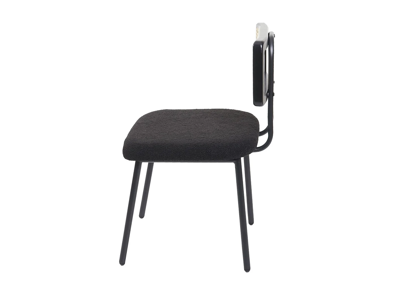 Chaise de salle à manger MCW-K88 (lot de 6),  tissu/textile noir