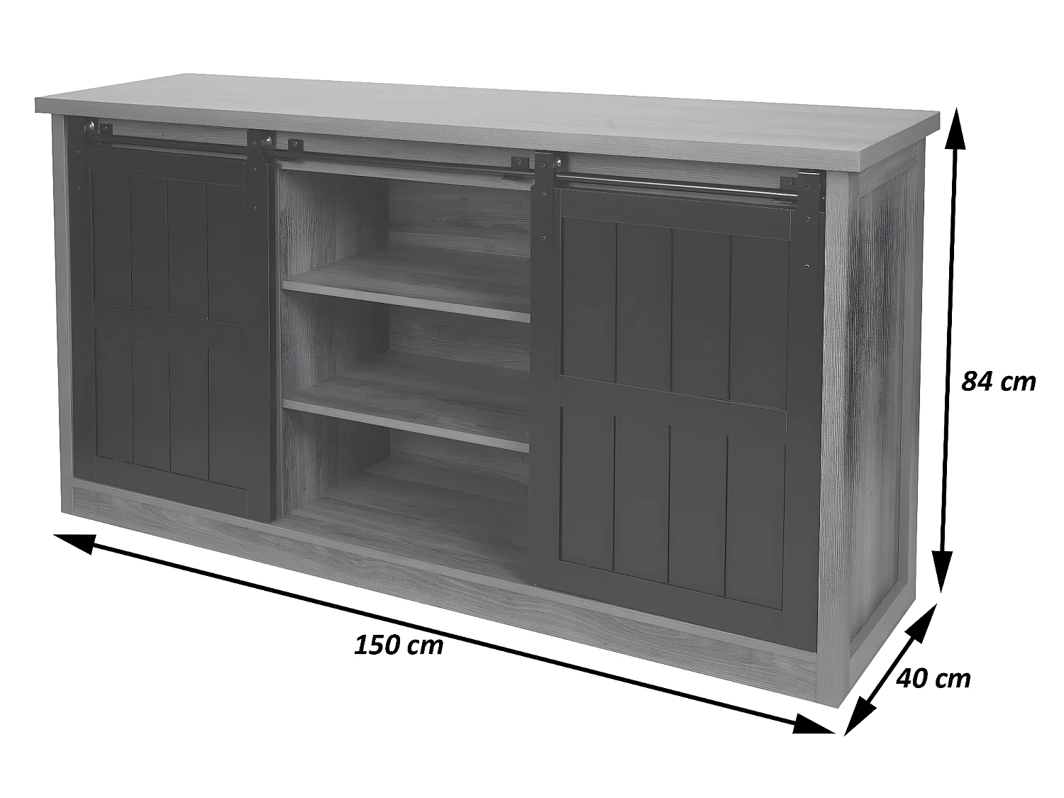 Buffet haut MCW-K75,  naturel