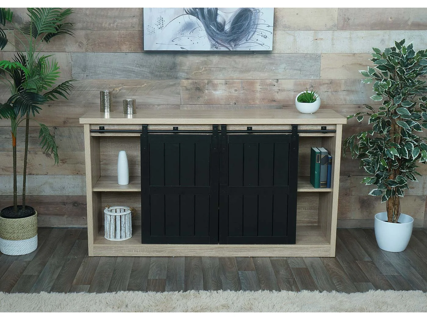 Highboard MCW-K75,  natuurlijke kleur