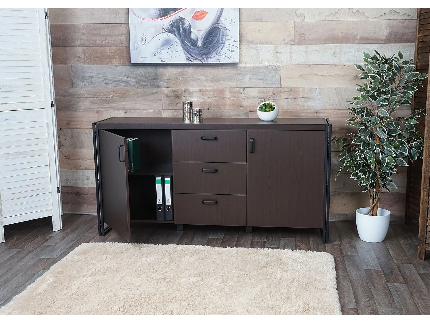 Buffet MCW-A27,  brun foncé