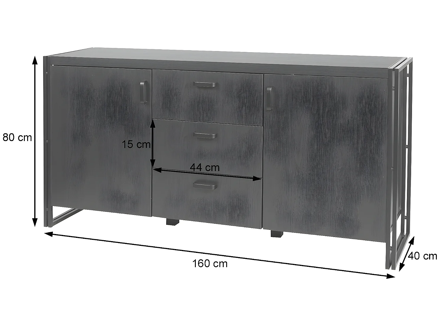 Buffet MCW-A27,  Chêne Sauvage
