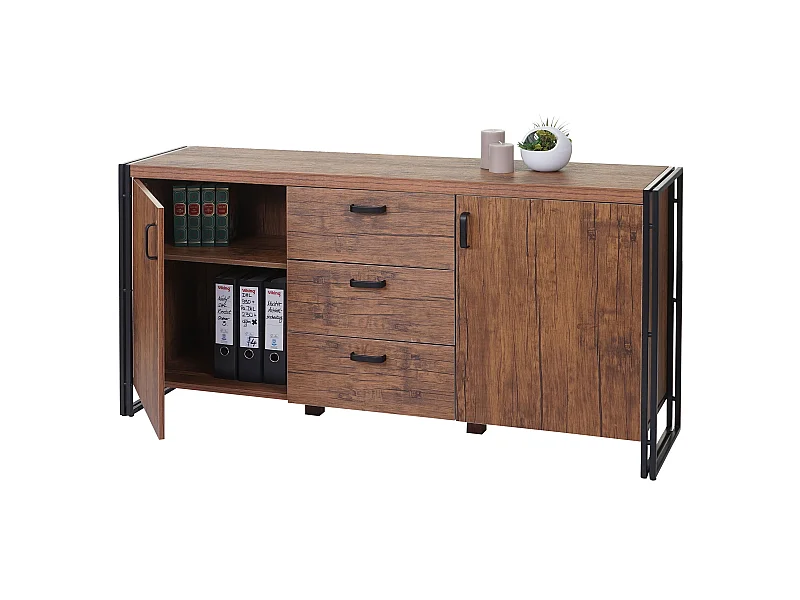 Aparador MCW-A27,  aspeto de carvalho selvagem