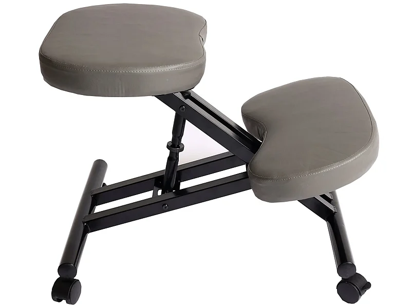 Krzesło klęczące MCW-E10 Rollbar,  szary mat