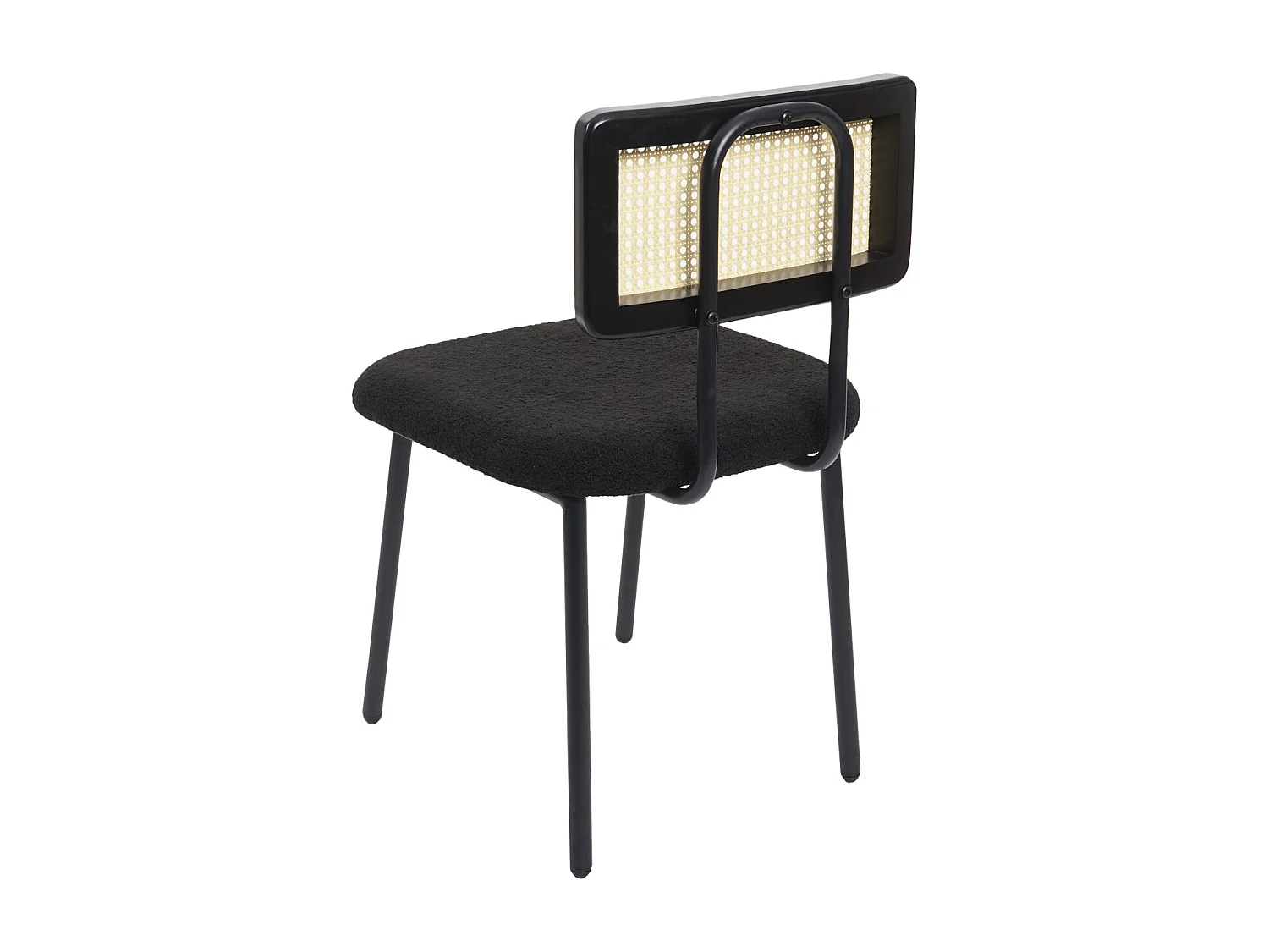 Chaise de salle à manger MCW-K88 (lot de 2),  tissu/textile noir