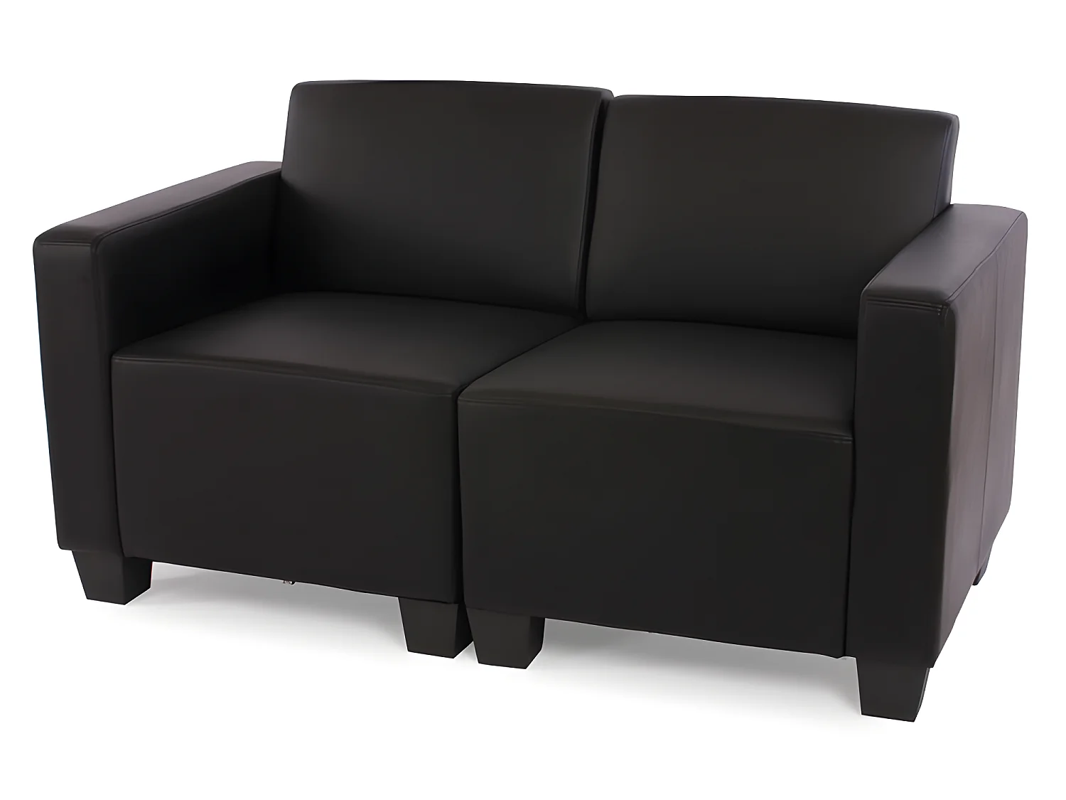 2-Sitzer Sofa Moncalieri, Schwarz