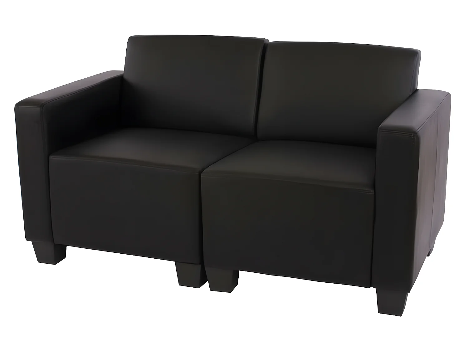 2-Sitzer Sofa Moncalieri, Schwarz
