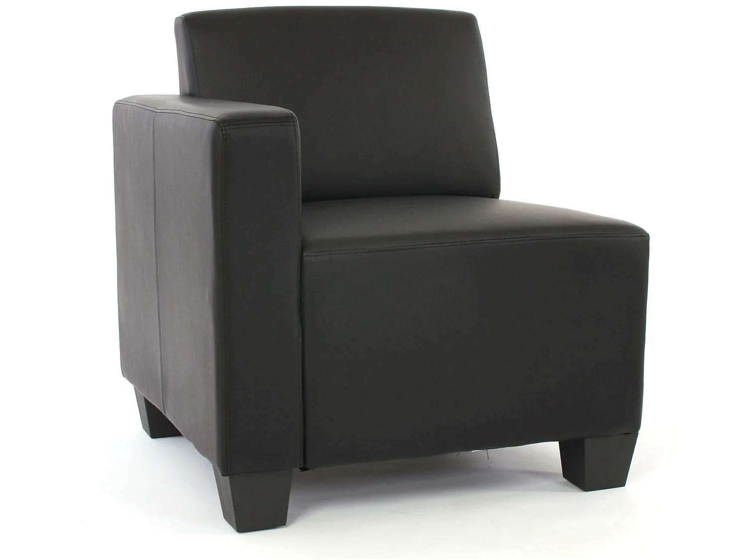 2-Sitzer Sofa Moncalieri, Schwarz