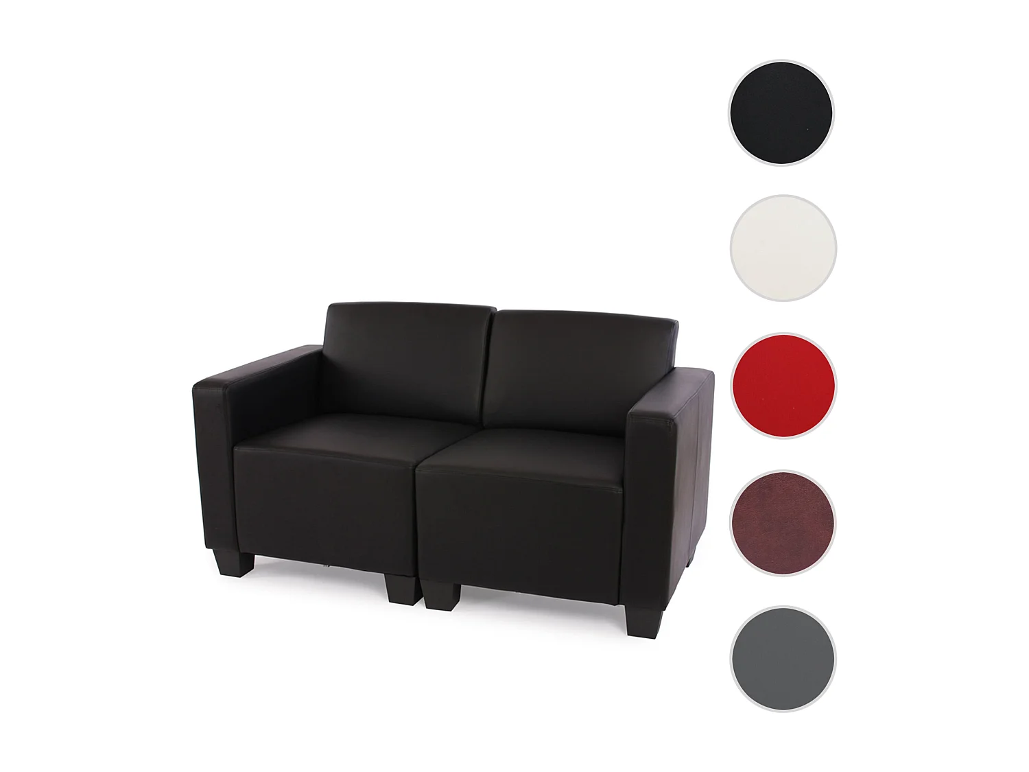 2-zitsbank Moncalieri,  zwart