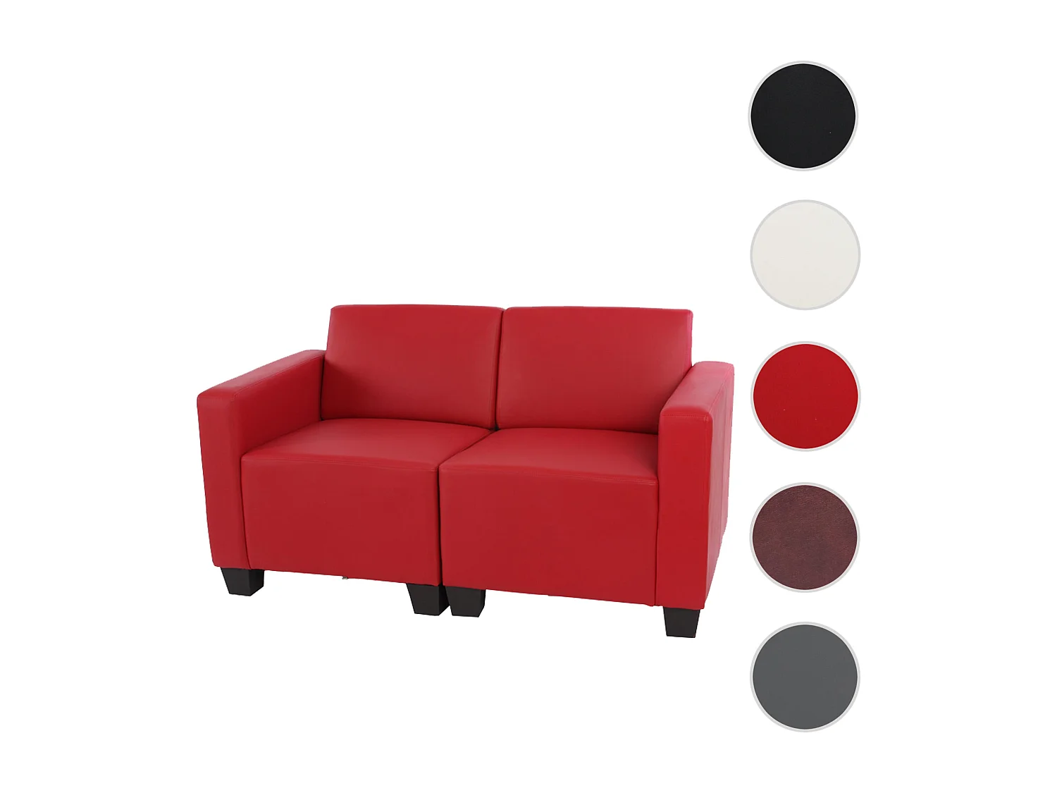 Moncalieri 2-seater sofa,  red