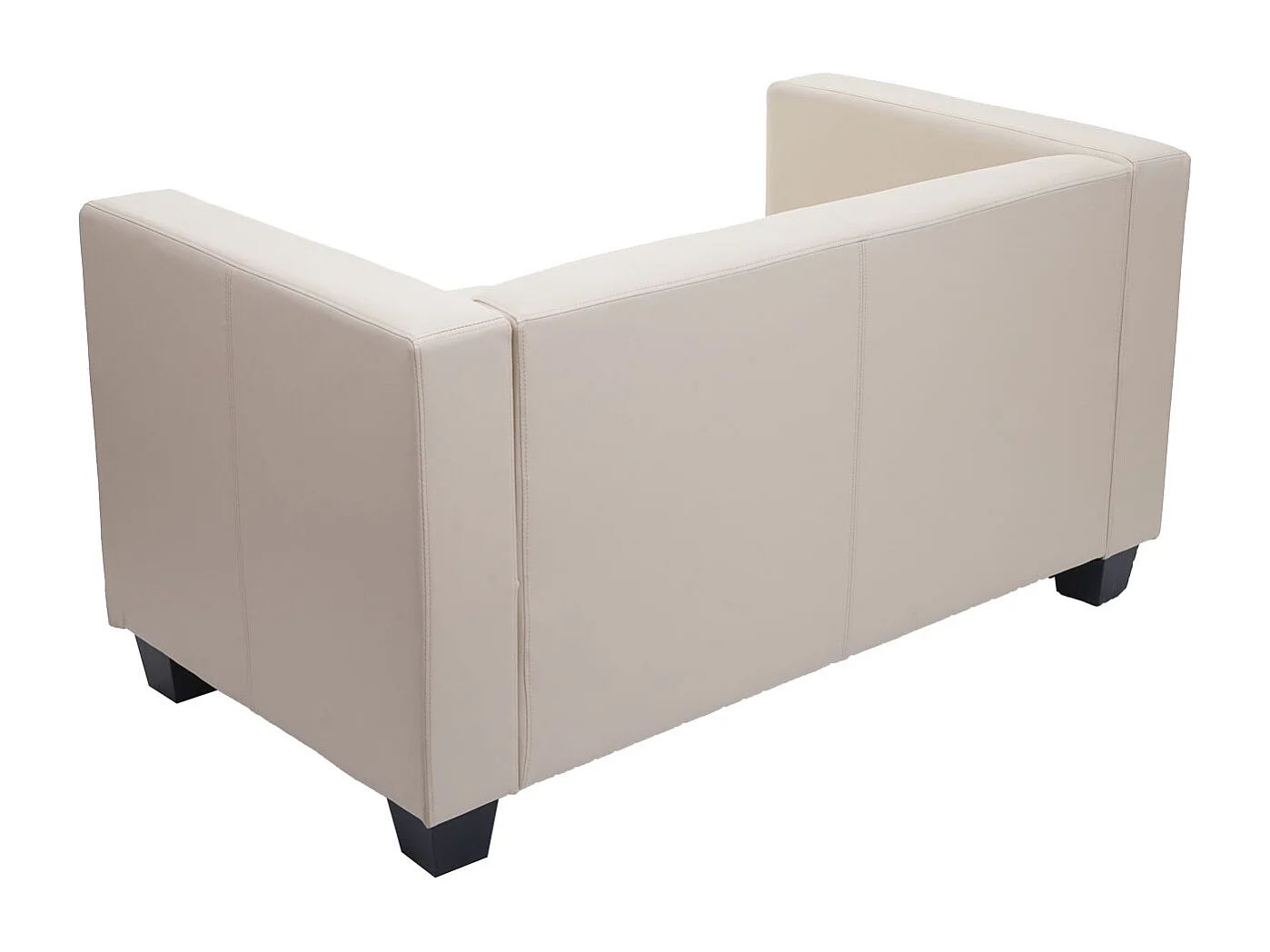 2er Sofa Lille, Leder, creme
