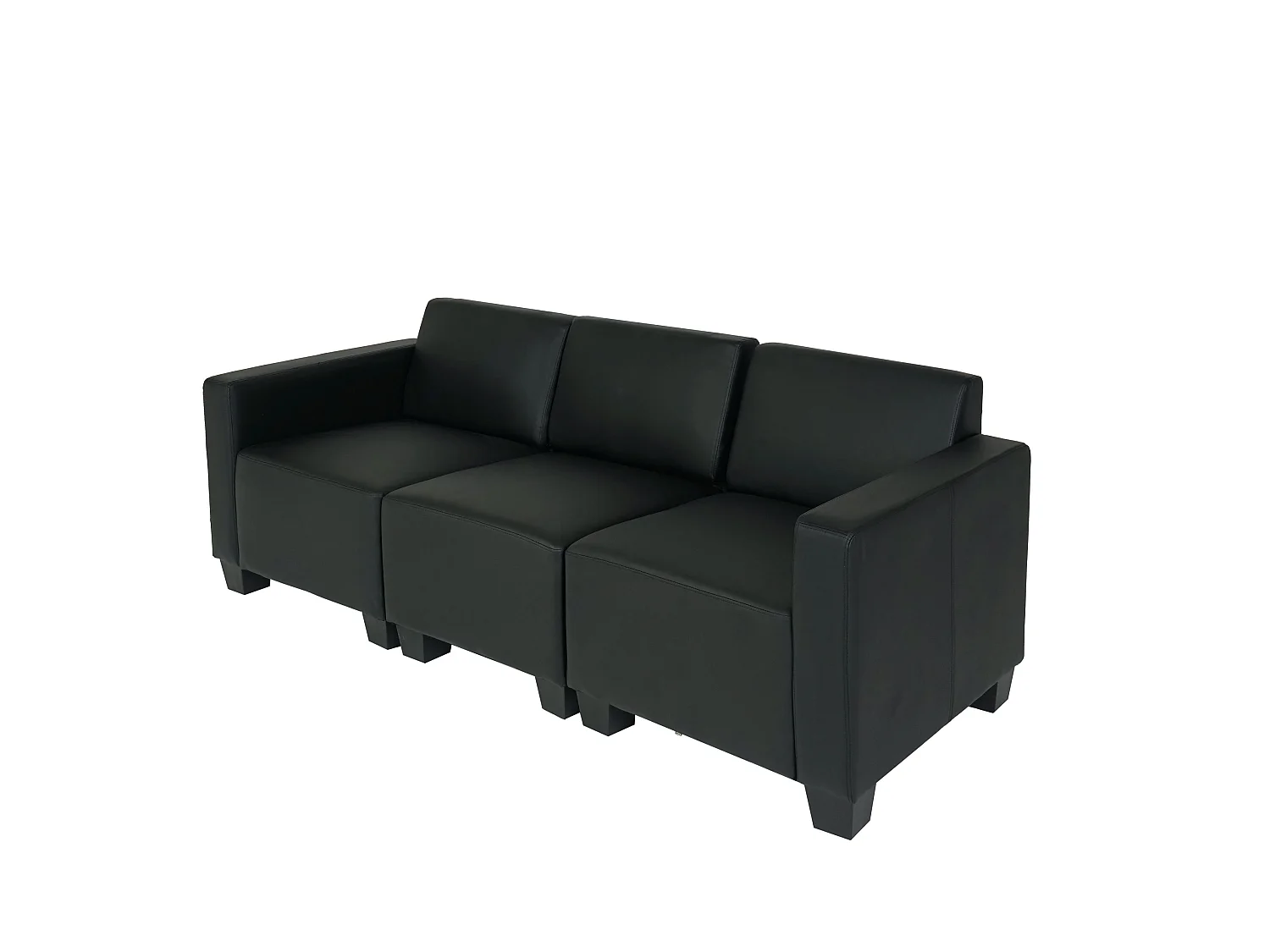 Sofa 3-osobowa Moncalieri,  czarny