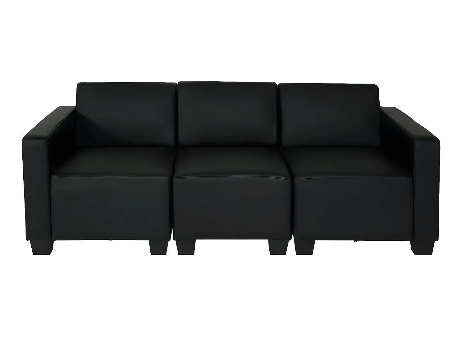 Sofa 3-osobowa Moncalieri,  czarny