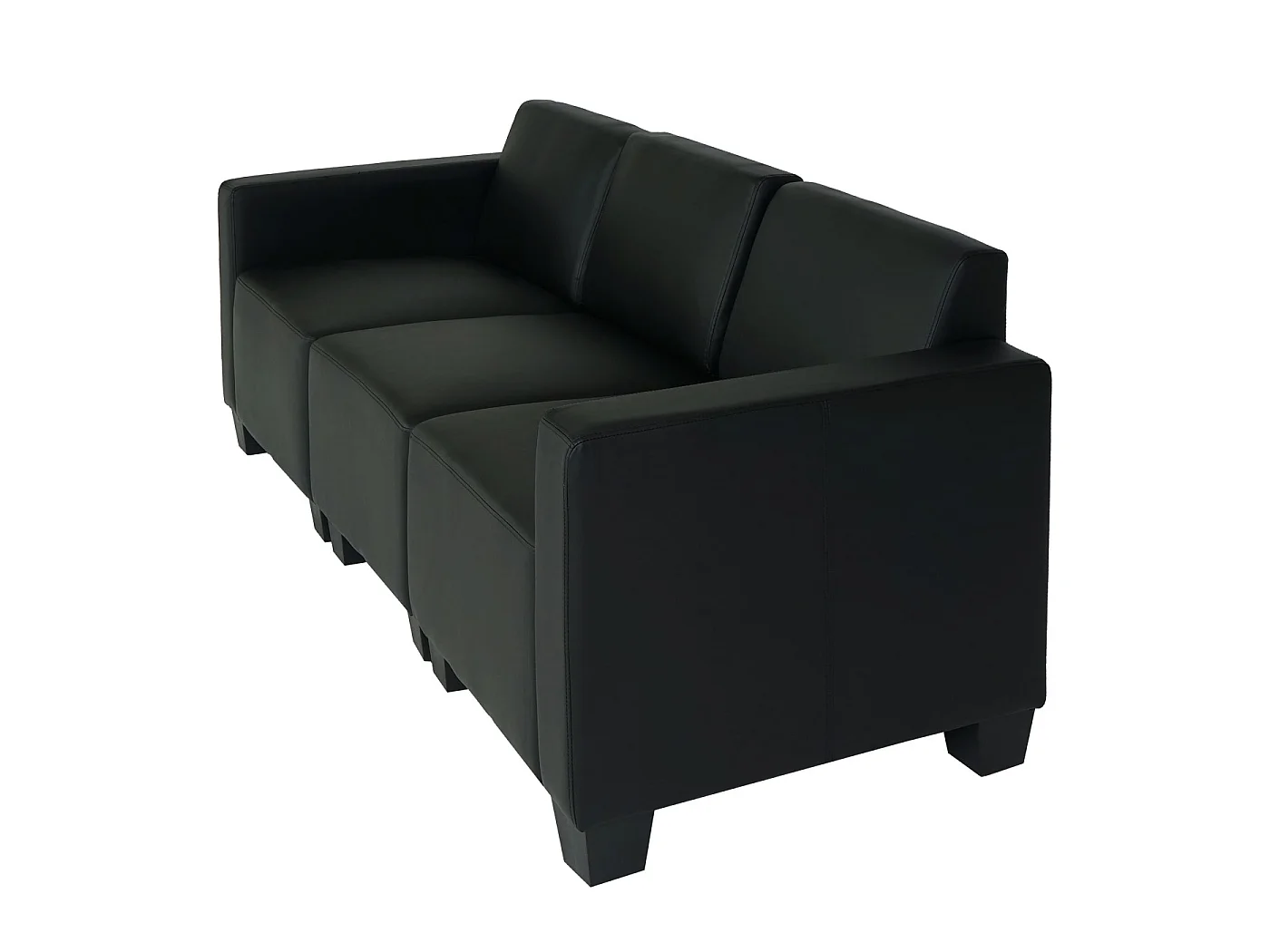 Sofa 3-osobowa Moncalieri,  czarny