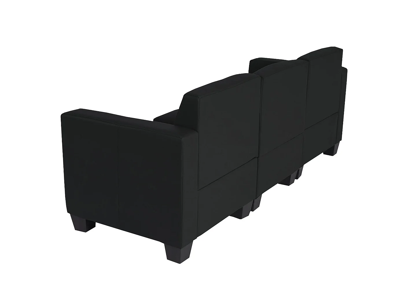 Sofa 3-osobowa Moncalieri,  czarny