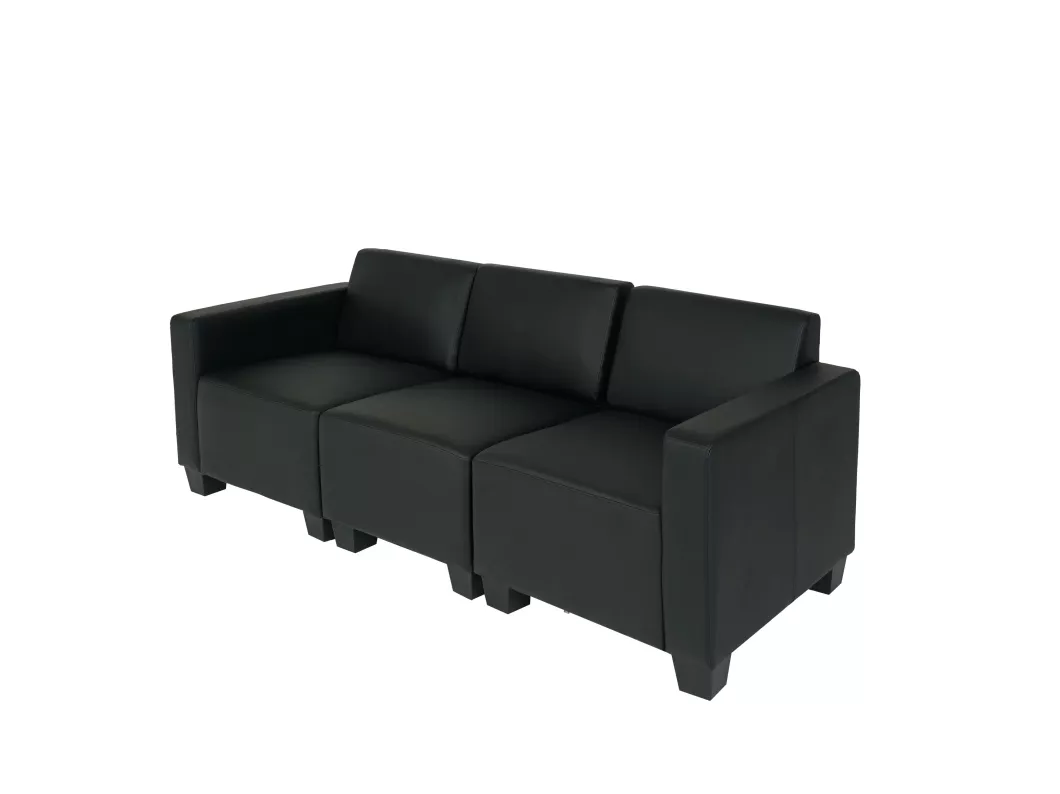 Kauf Unique 3-Sitzer Sofa Moncalieri, Schwarz