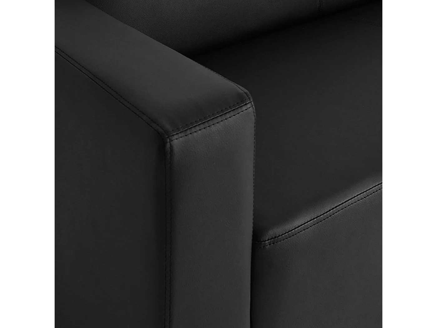 3-osobowa sofa Moncalieri,  czarna