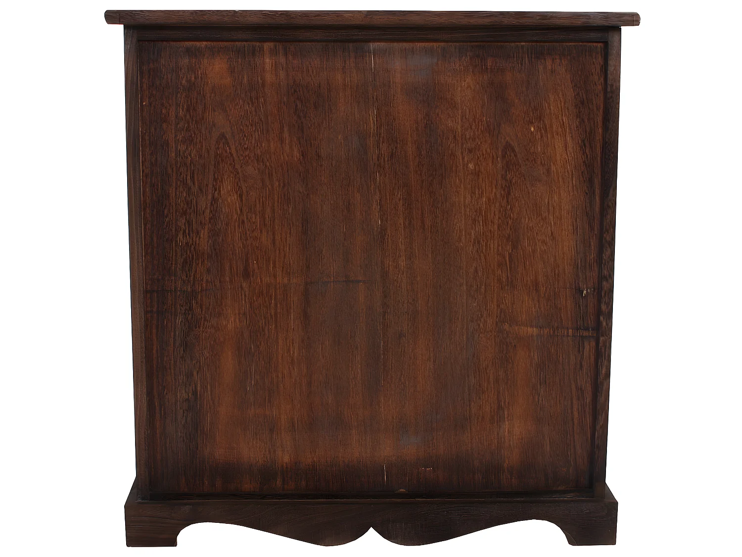 Comodino cassettiera shabby vintage legno paulonia 3 ceste 30x60x63cm marrone