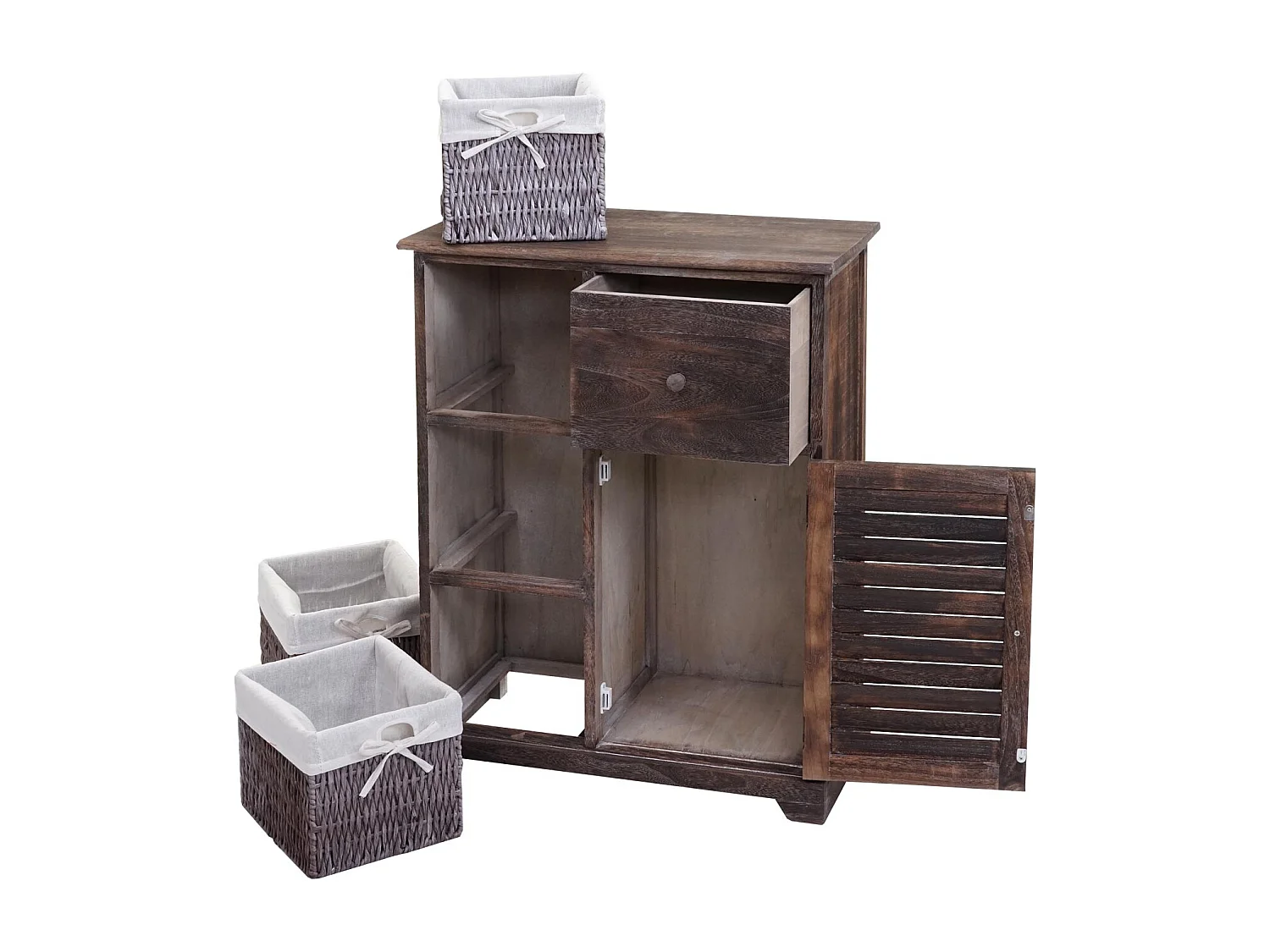Commode MCW-H21,  shabby bruin