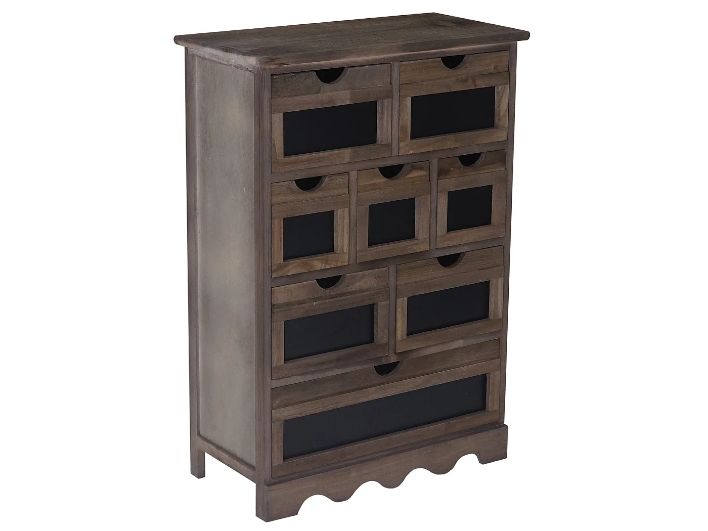 Commode Venlo avec tableau noir look shabby,  marron