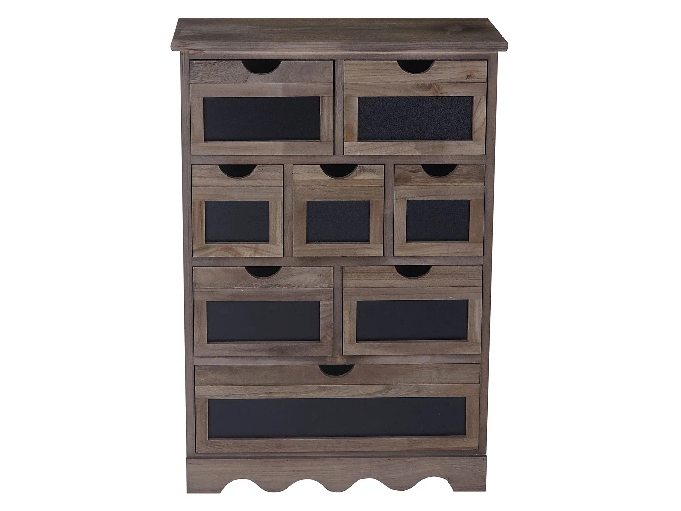 Commode Venlo avec tableau noir look shabby,  marron