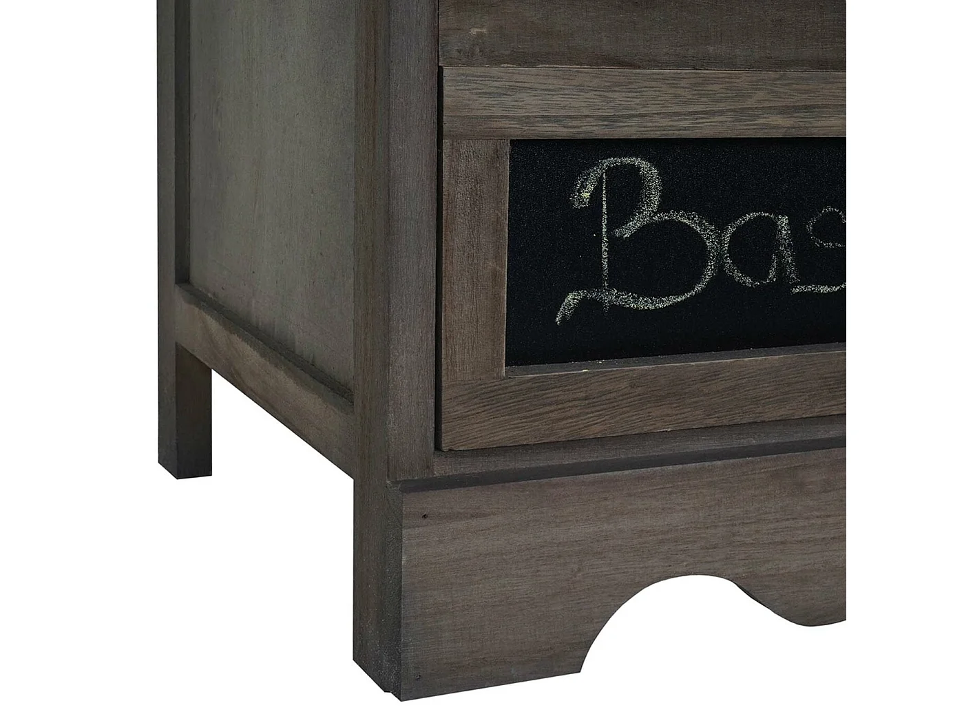 Commode Venlo avec tableau noir look shabby,  marron