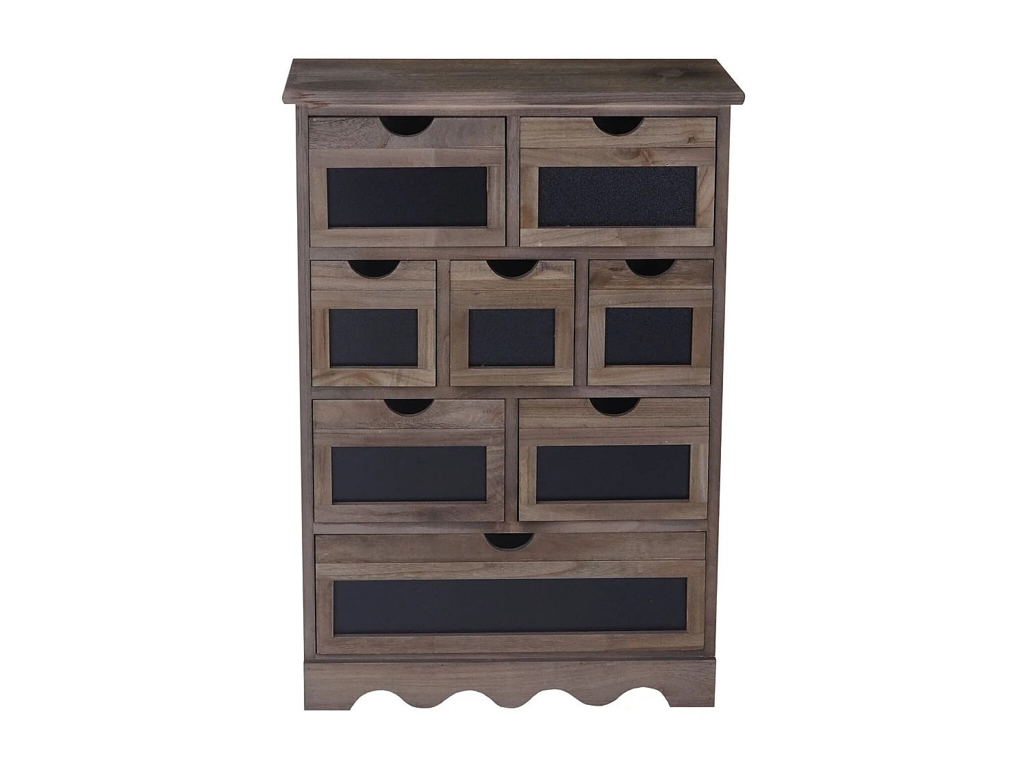 Commode Venlo avec tableau noir look shabby,  marron