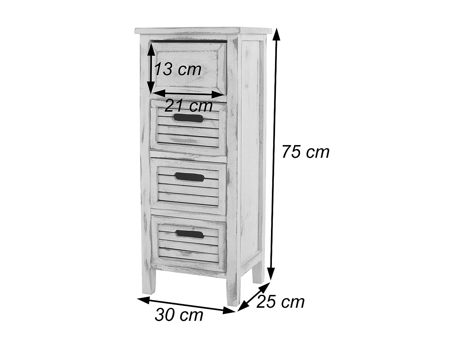 Komoda z szufladami H18,  szary