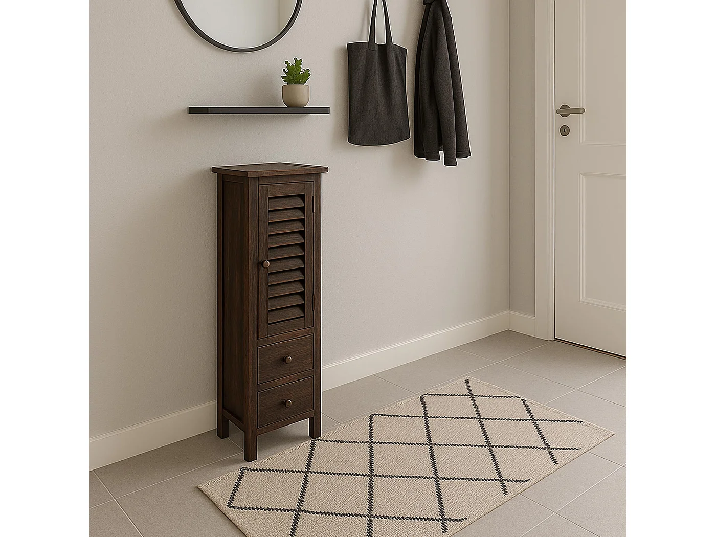 Commode Armoire,  marron