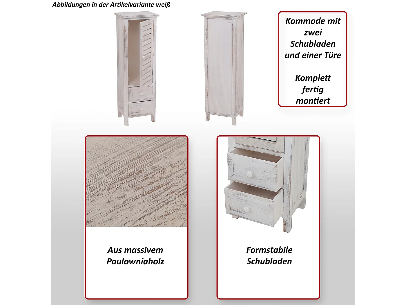 Commode Armoire,  marron