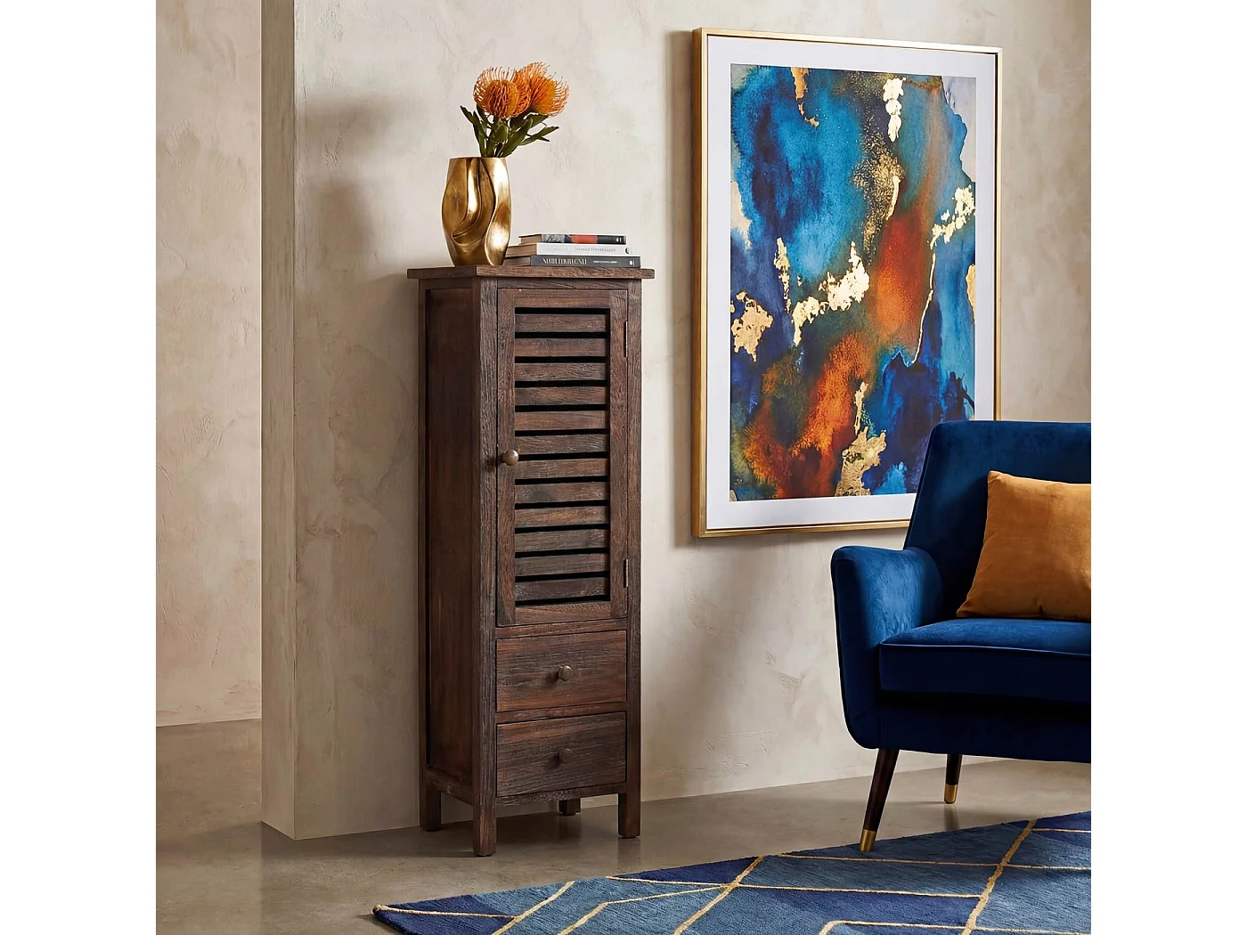 Commode Armoire,  marron