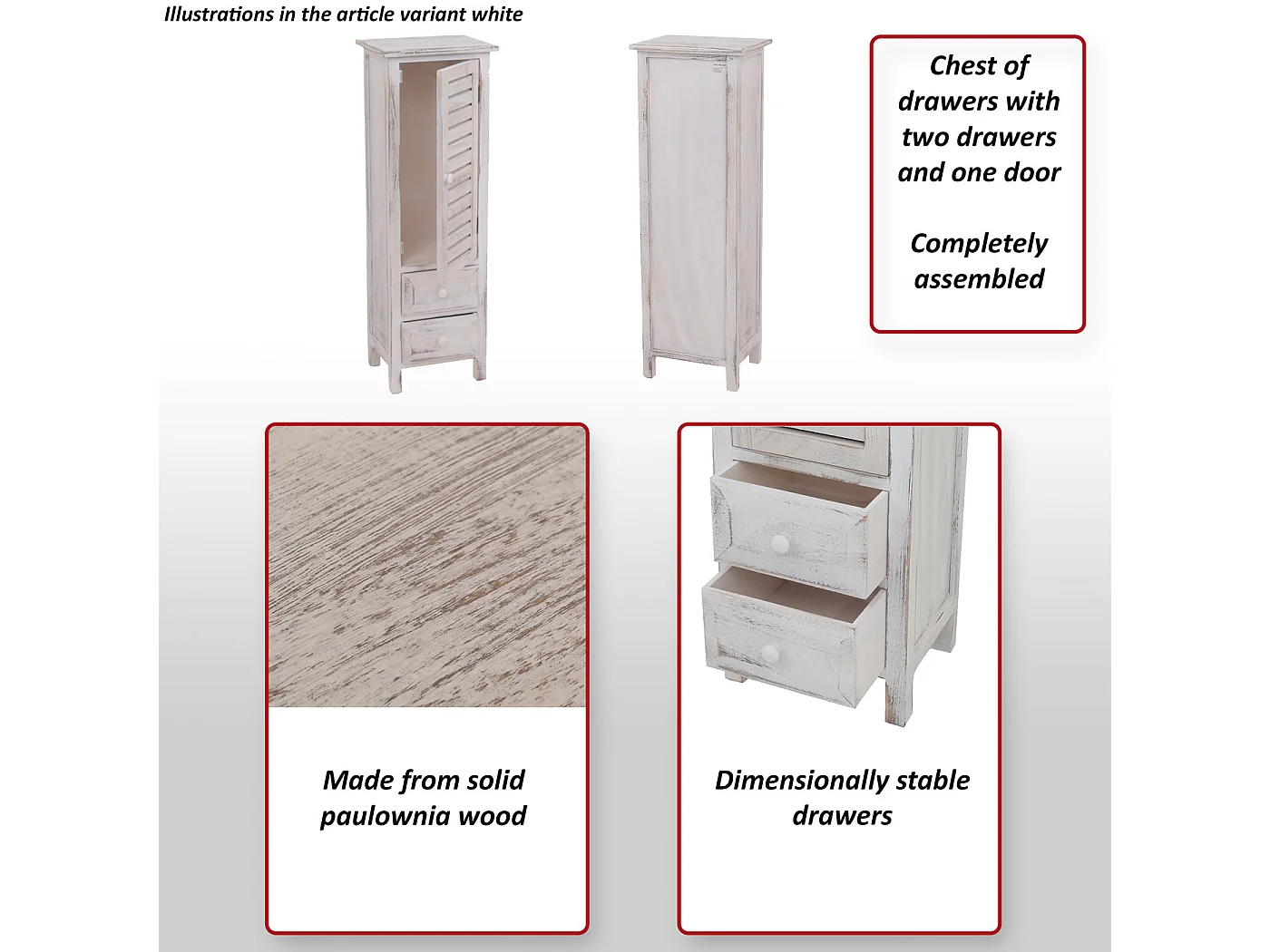 Commode Armoire,  marron