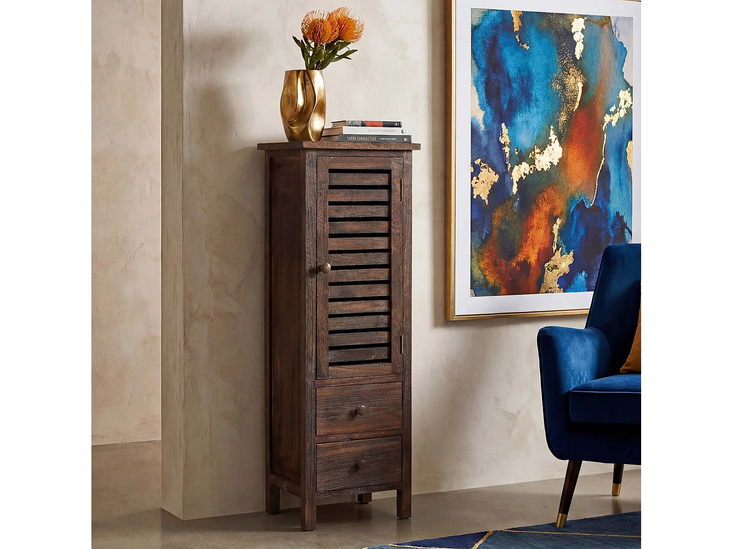 Commode Armoire,  marron