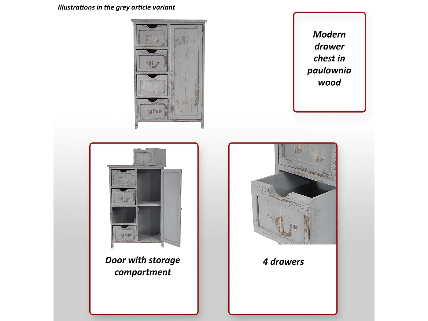 Commode MCW-D12,  wit