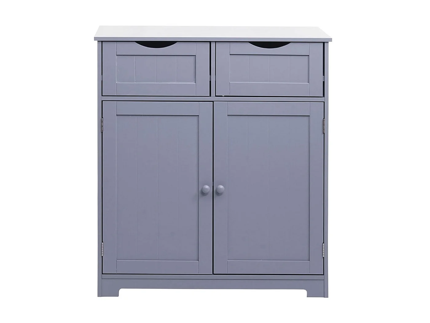Commode MCW-B65 2 tiroirs 2 portes,  gris