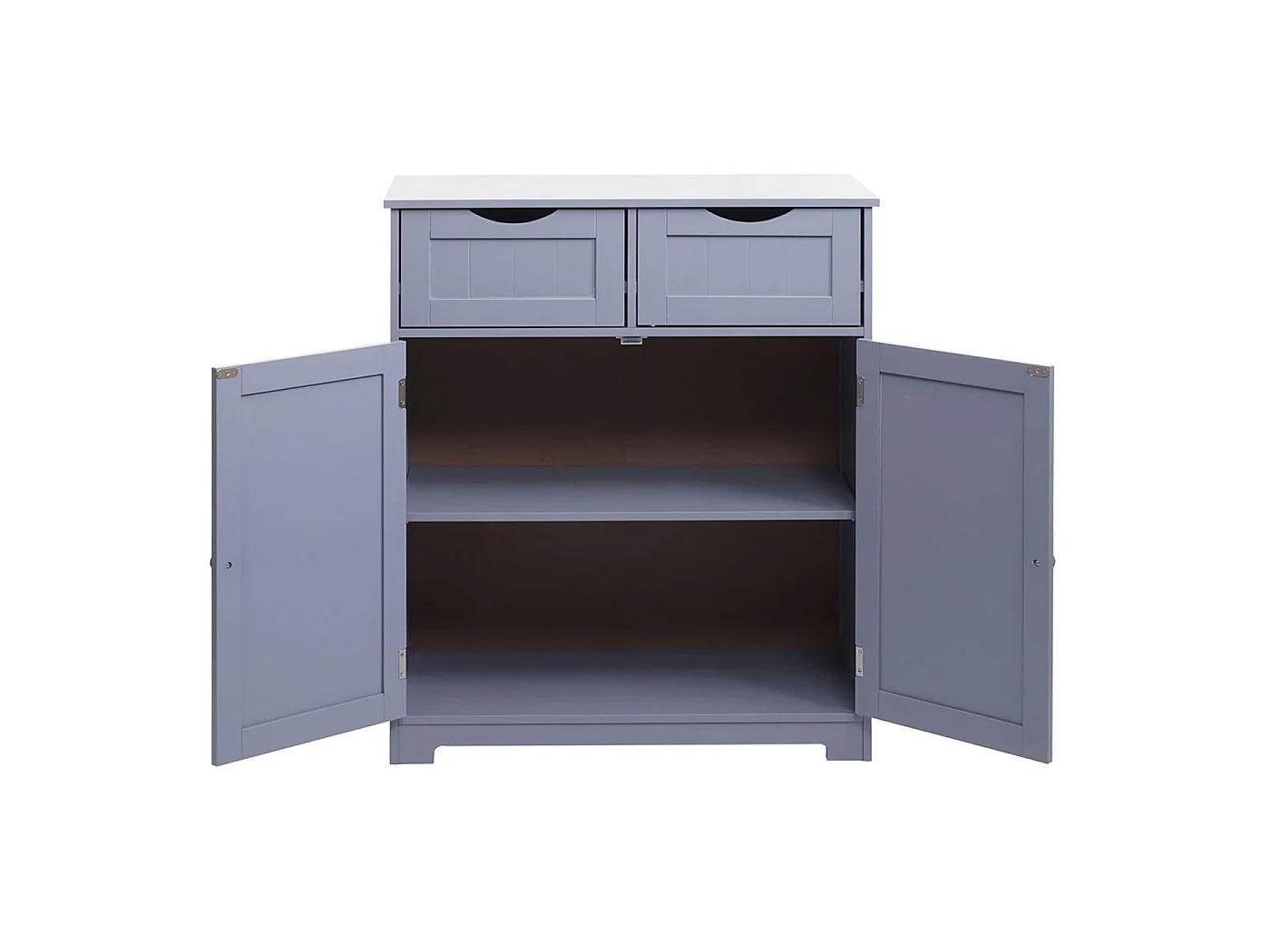 Commode MCW-B65 2 tiroirs 2 portes,  gris