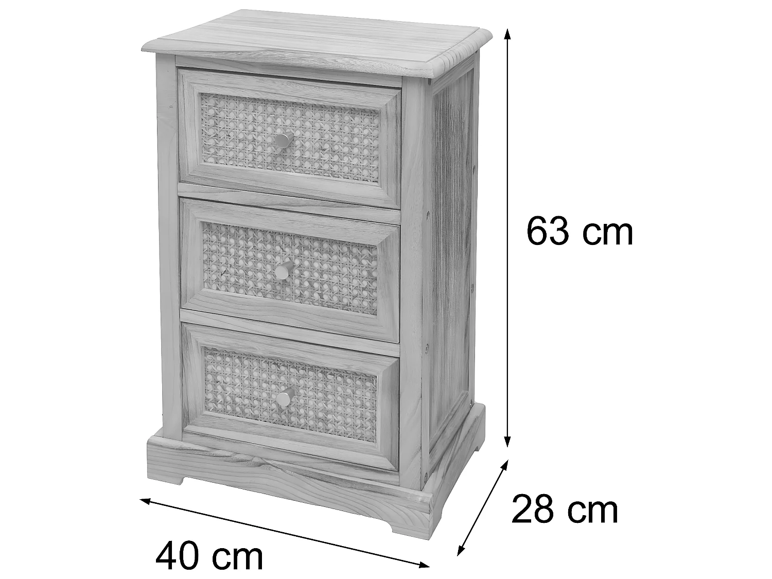 Commode MCW-K87,  couleur naturelle