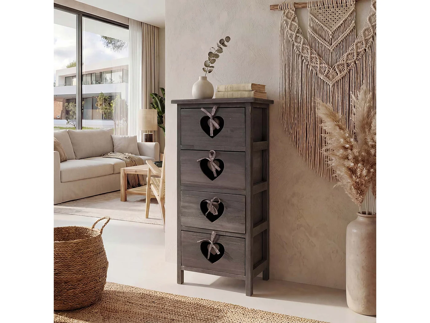 Commode Sues,  gris-brun