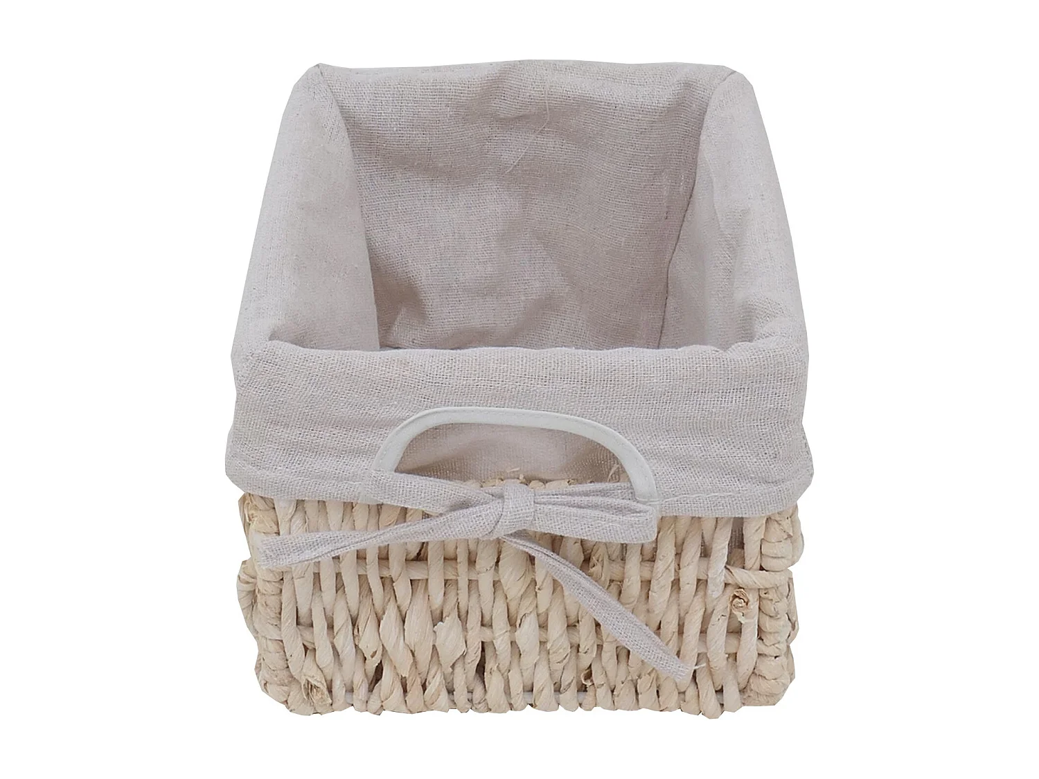 Étagère Commode avec 4 tiroirs en osier, Commode / étagère 4 paniers, 25x28x74cm, shabby, vintage, blanc