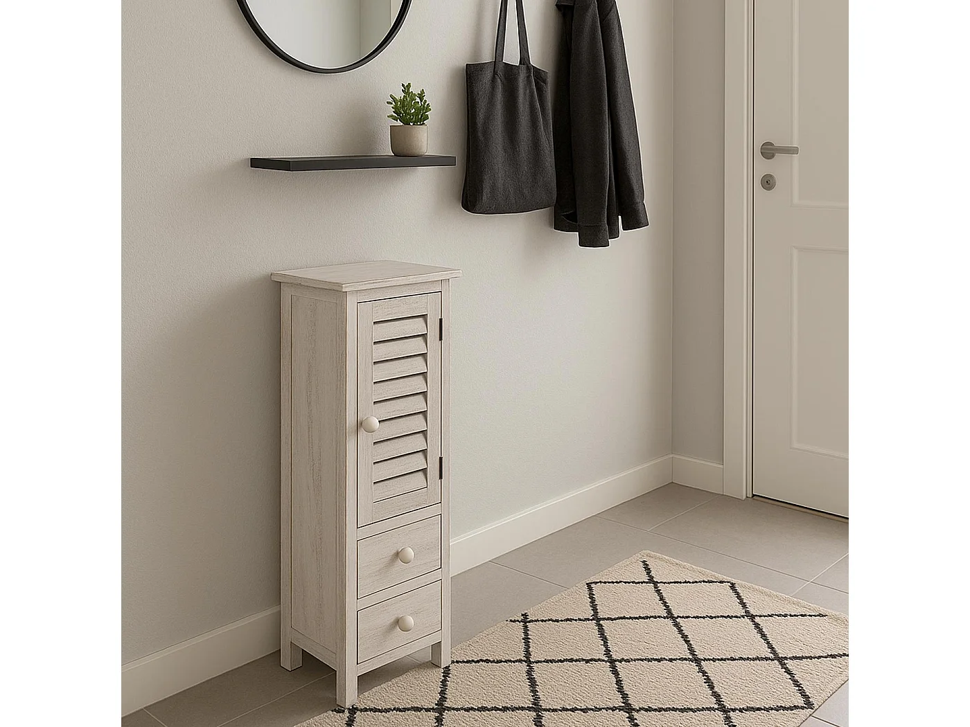 Commode Armoire,  blanc