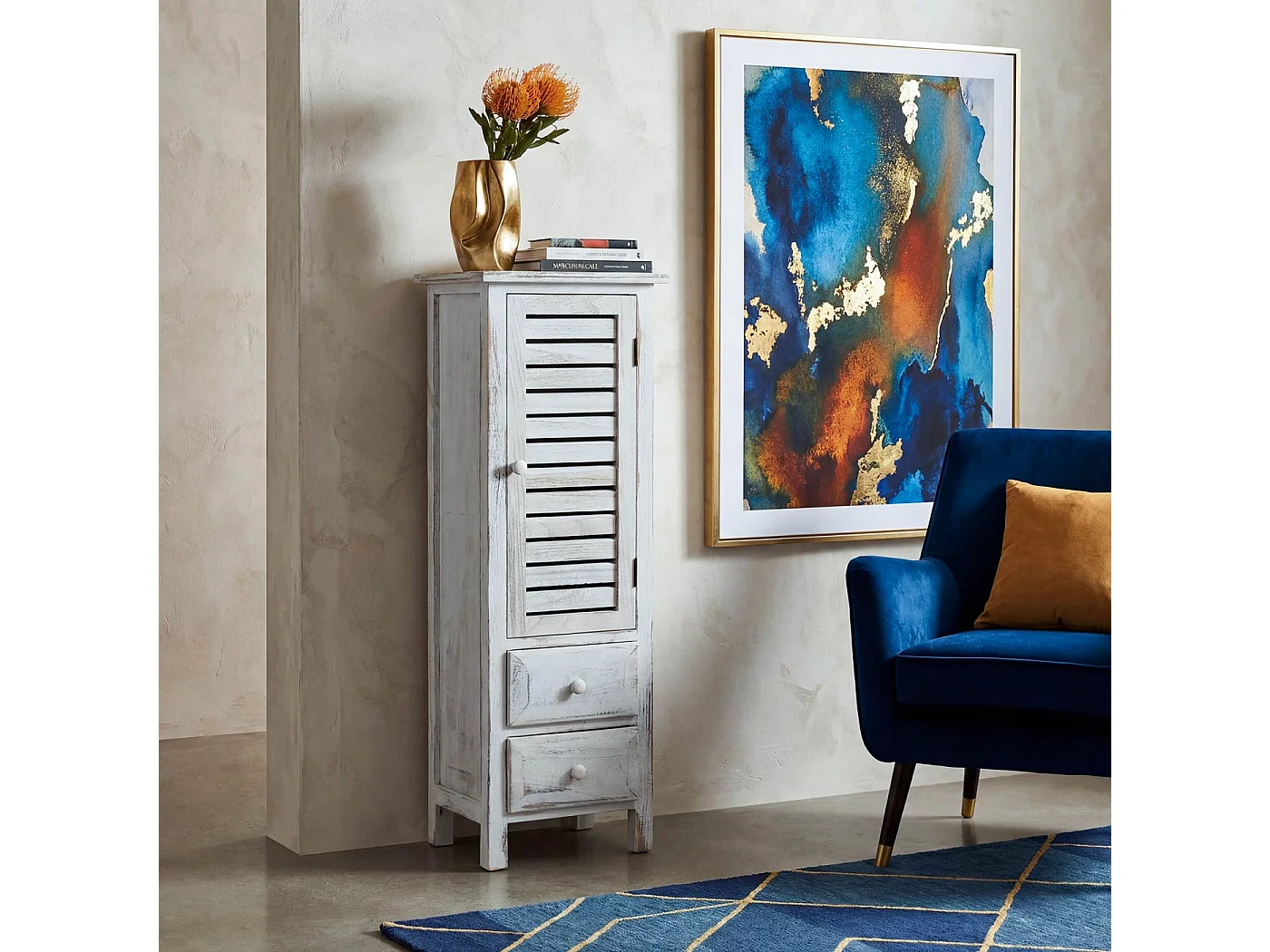 Commode Armoire,  blanc