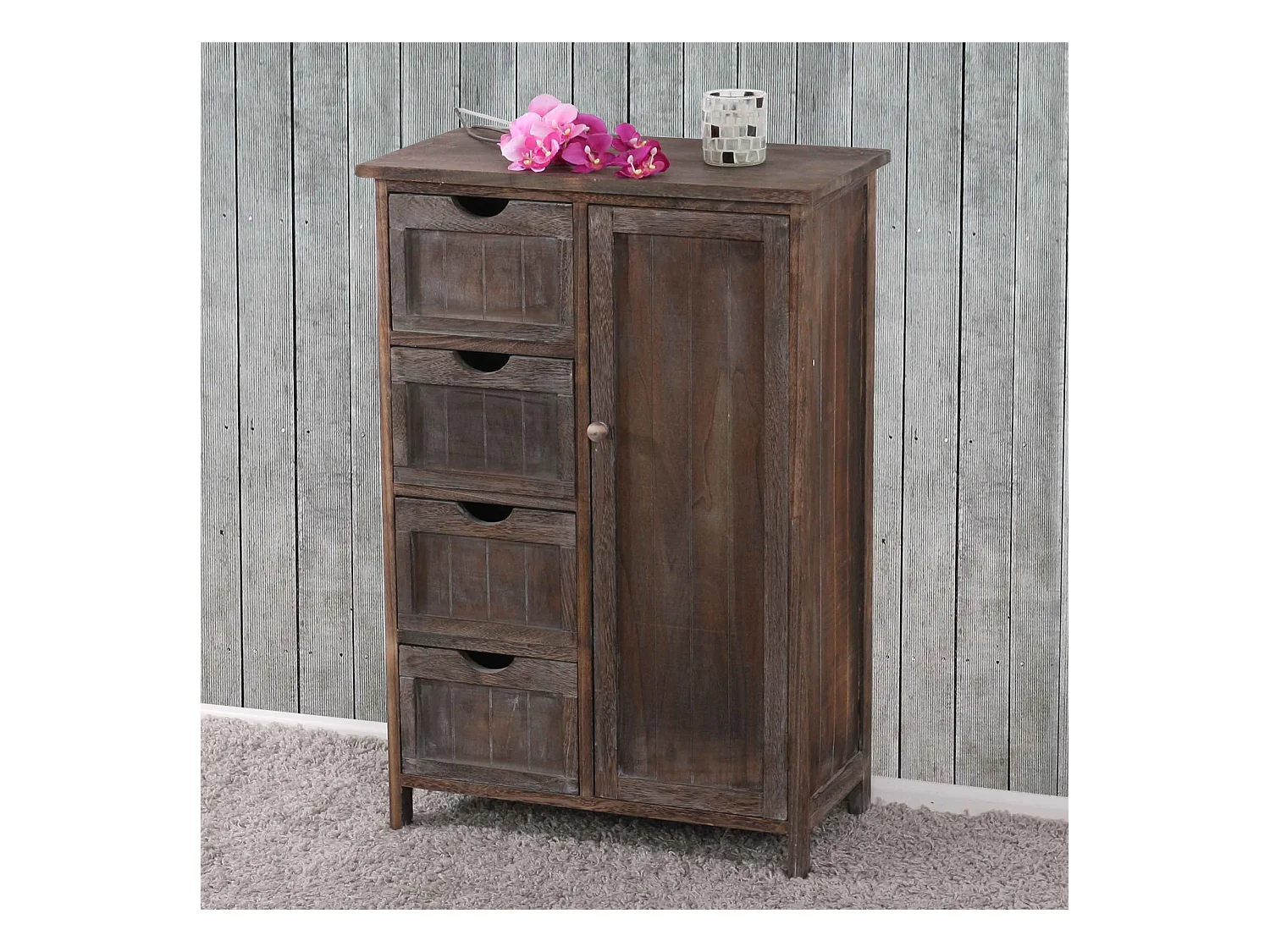 Commode MCW-D12,  marron