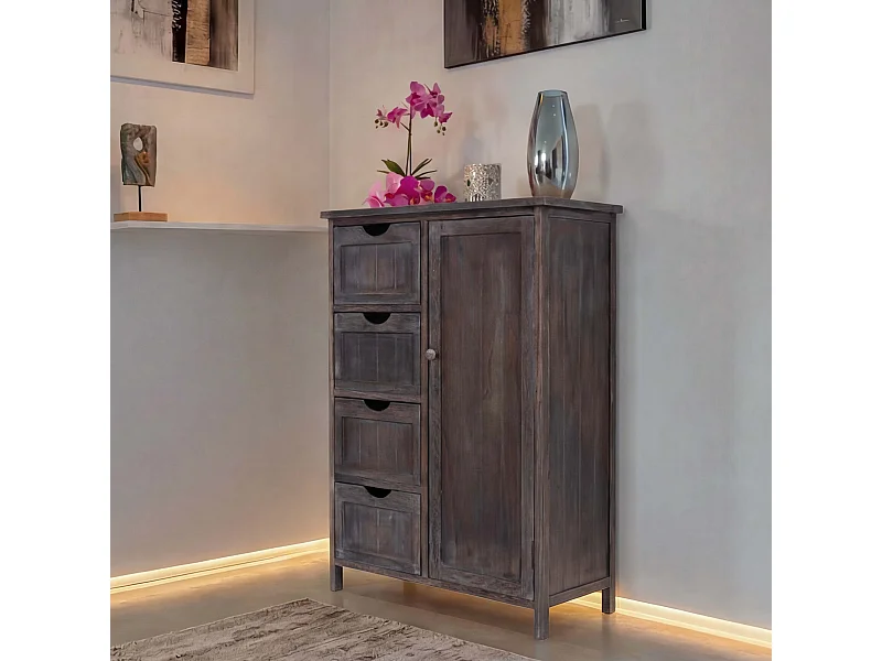 Commode MCW-D12,  marron