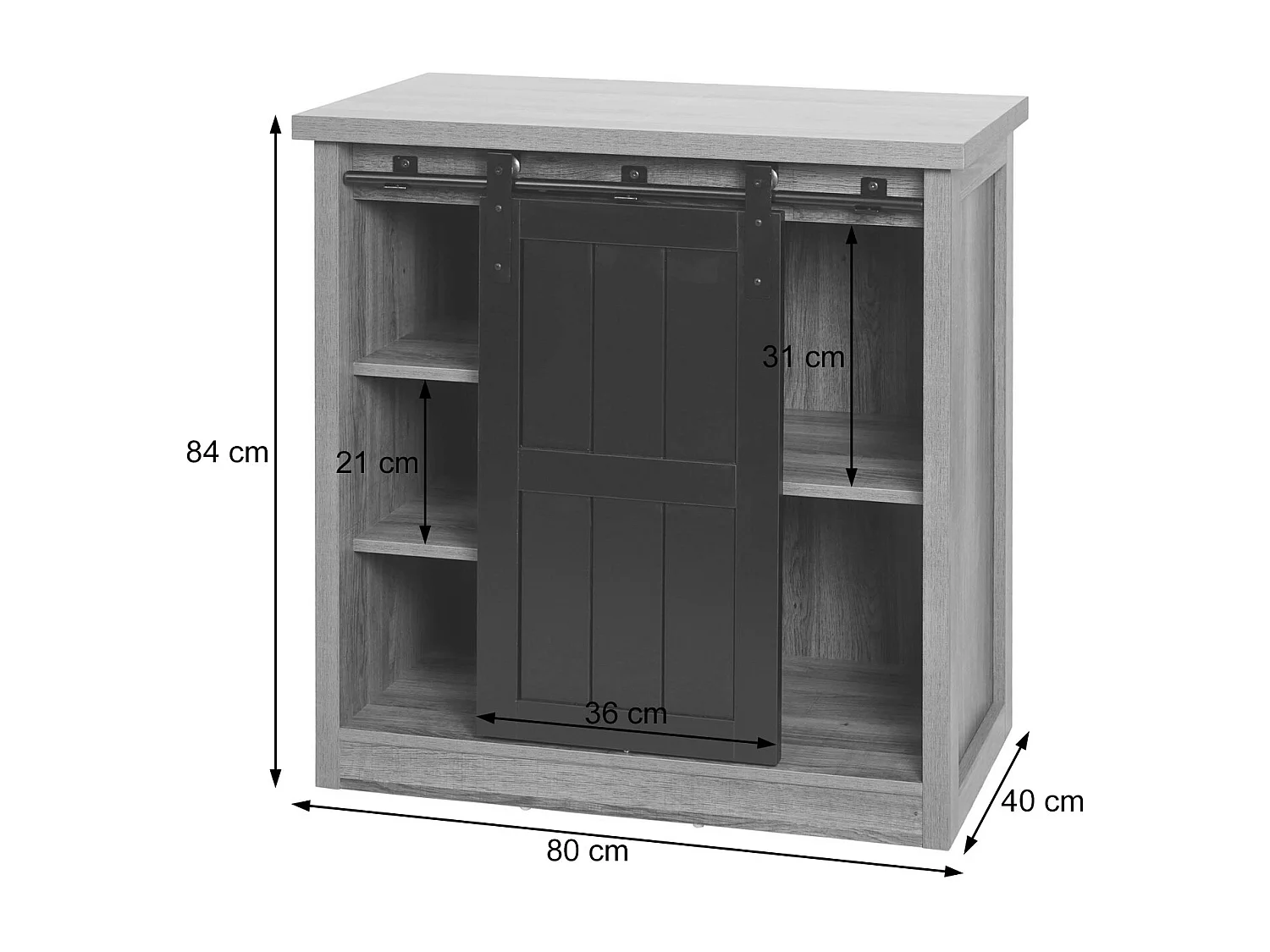 Commode MCW-K75,  brun